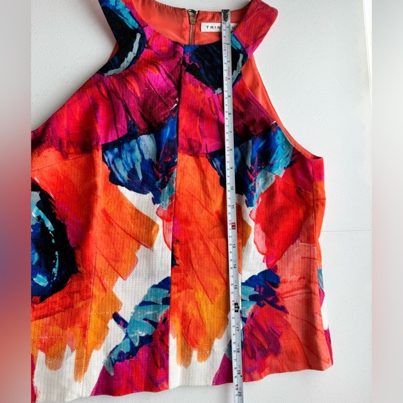 Trina Turk Katy Poppy Floral Multi-Color Halter Top Women's Size Medium - Picture 5 of 10